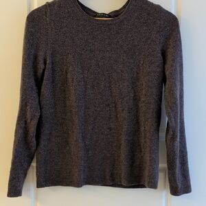 Tahari Women's Cashmere Dark Purple Sweater In Size Medium